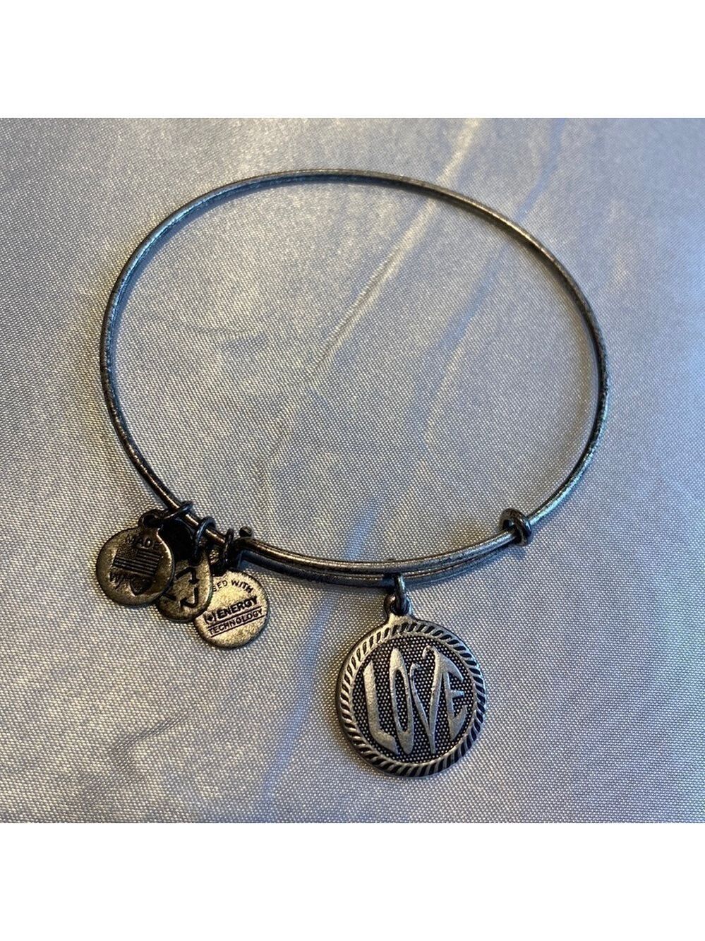 Alex and Ani Love Charm Bangle